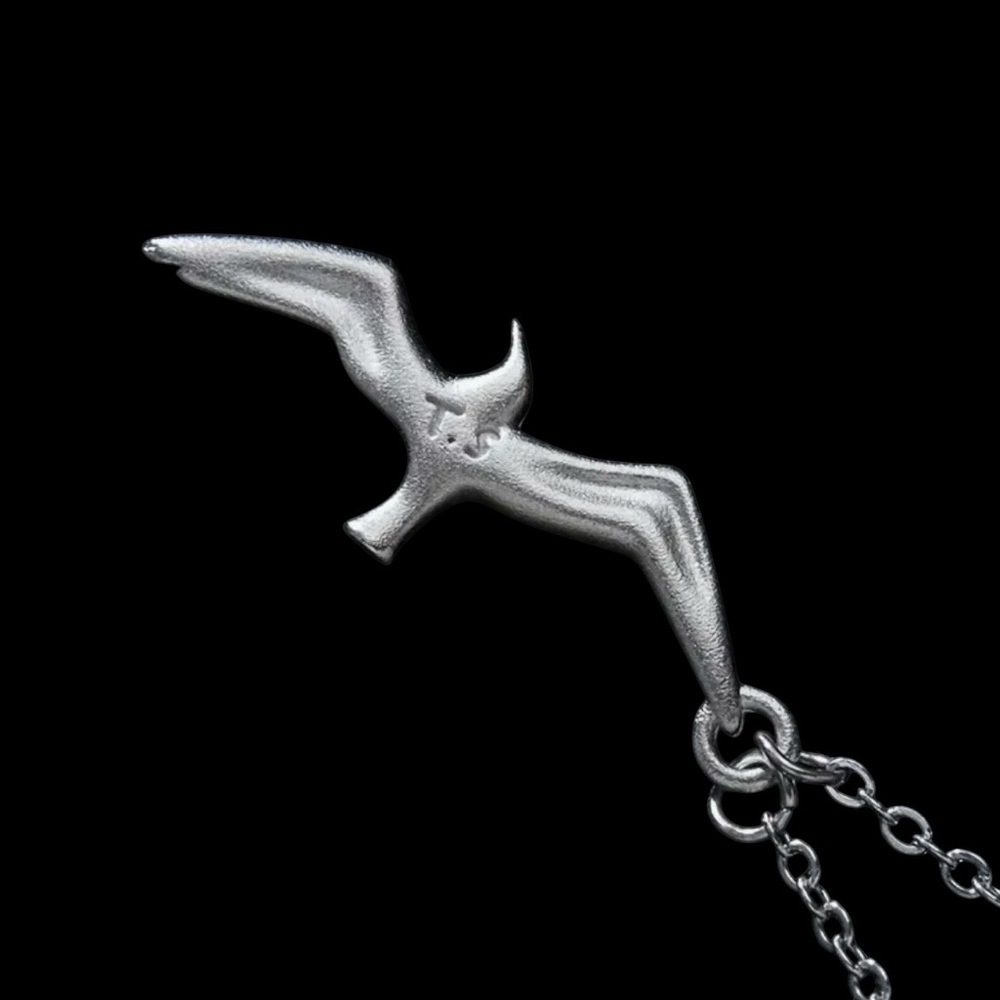 2 for $20 Women’s Taylor Swift Seagull T.S. Imprinted Seagull Bird Silver Chain